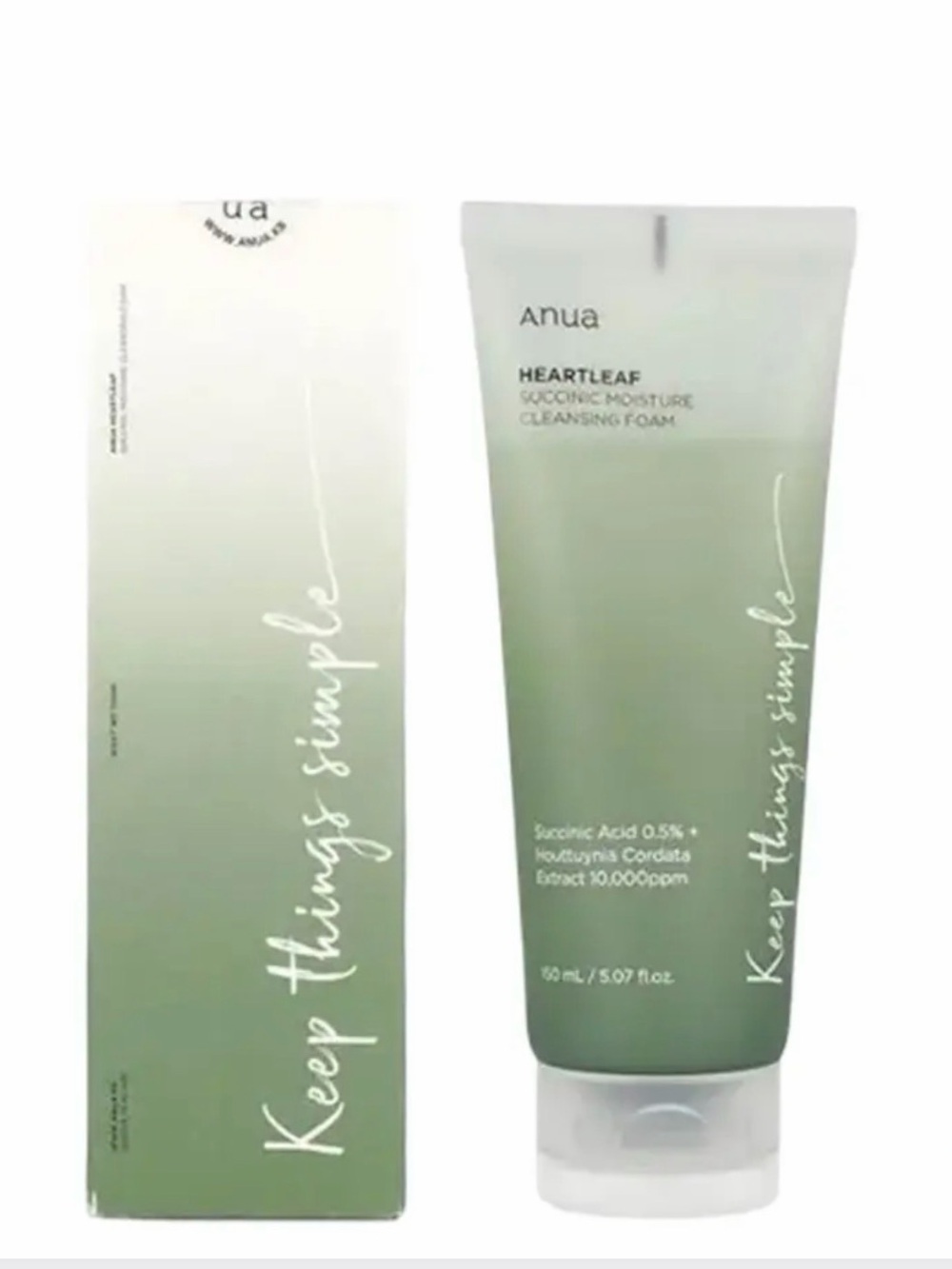 Anua Heartleaf Cleansing Foam - Korean Skin Care - Picture 3 of 11